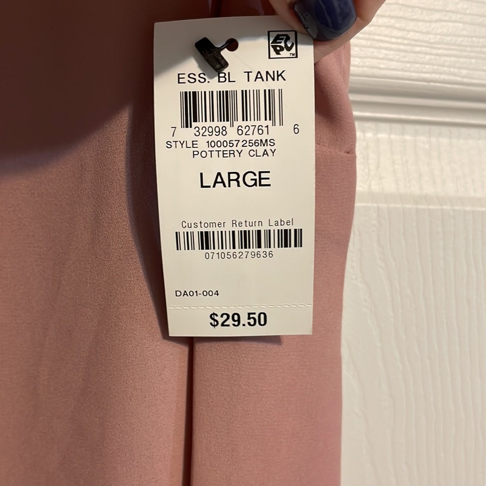 *NWT* Alfani, Champagne Shell/Camisole, Large - Picture 3 of 3